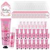 Leelosp 96 Pcs Christmas Medical Assistant Appreciation Gifts Bulk Hand Cream and Lip Balm with Organza Bags and Thank You Cards Pink Medical Assistant Week Accessories for Xmas MA Nurse Women view 1