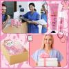 Leelosp 96 Pcs Christmas Medical Assistant Appreciation Gifts Bulk Hand Cream and Lip Balm with Organza Bags and Thank You Cards Pink Medical Assistant Week Accessories for Xmas MA Nurse Women view 4