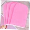 Baluue 2 Pairs Paraffin Wax Gloves Insulated Hand Spa Covers for Women Thickened Cotton Mitts with Smooth Polyester Liner Bath Treatment for Moisturizing and Nourishing Skin in Pink view 4