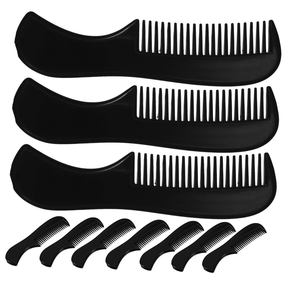 MUSISALY 10pcs Mini Beard Combs for Men Pocket Sized Grooming Combs with Fine Teeth for Detangling and Styling Sleek and Easy for Daily Use and Gift