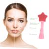 AUTSUPPL Silicone Facial Cleansing Brush Pink Manual Face Massage Tool Lightweight Portable Skin Care Accessory for Women Home and Travel Use view 3