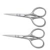 NOLITOY 2Pcs Stainless Steel Beard Shears Mens Mustache Trimming Scissors Rust Facial Hair Grooming Tool for Precise Styling view 1