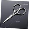 NOLITOY 2Pcs Stainless Steel Beard Shears Mens Mustache Trimming Scissors Rust Facial Hair Grooming Tool for Precise Styling view 2