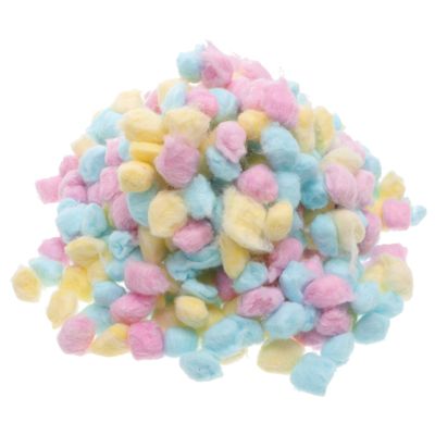 BUTIFULSIC Cotton Balls for Newborn Face Washing Soft Colored Cotton Balls in Pink Yellow Blue Absorbent Hypoallergenic for Sensitive Skin Care and Makeup Removal