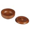 TOPPERFUN Wooden Shaving Soap Bowl with Lid for Men Practical Shaving Cream Bowl for Home and Barber Use Space Saving Design Gift Choice for Men and Boys view 1