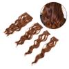 CATIEBYE 4Pcs Clip In Long Wave Hair Extensions Lightweight Curly Hairpiece for Women with Invisible Clips Easy to Apply and Remove for Parties and Daily Wear view 4