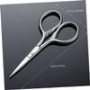 Ipetboom 2Pcs Stainless Steel Mustache Scissors for Men Beard Trimming Grooming Kit Rust Facial Hair Shears Barber Salon Precision Styling Silver view 2