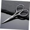 Ipetboom 2Pcs Stainless Steel Mustache Scissors for Men Beard Trimming Grooming Kit Rust Facial Hair Shears Barber Salon Precision Styling Silver view 3