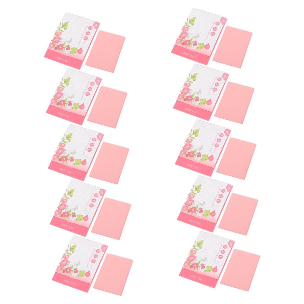 BUTIFULSIC 10 Boxes Facial Oil Blotting Paper Ultra Thin Absorbing Portable for Oily Skin Total Matte Finish Without Residue