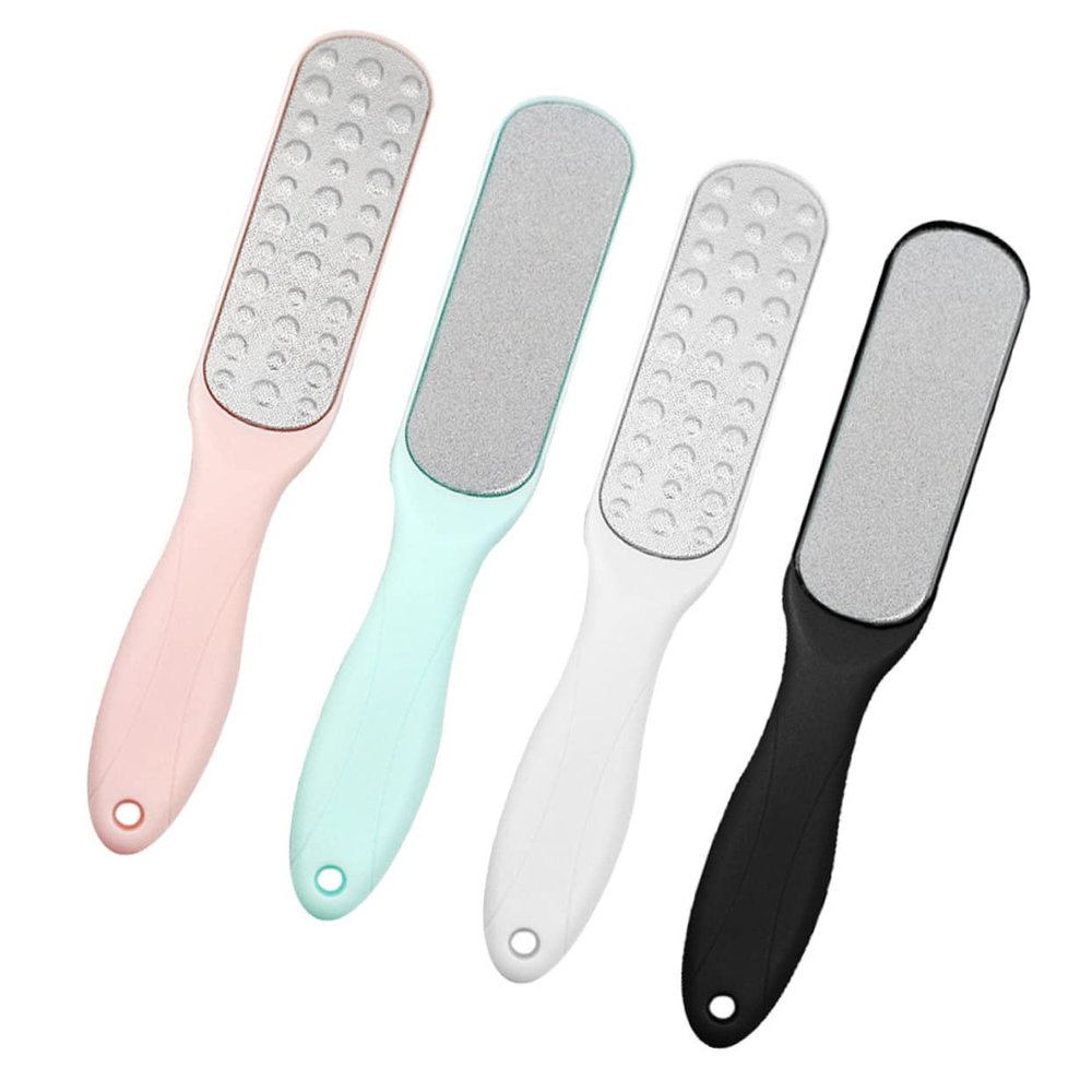 ETHZZLE 4pcs Double Sided Foot File Pedicure Callus Remover for Dead Skin Exfoliating Foot Care Tool Washable Reusable for Home and Salon Use