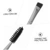 PartyKindom 6Pcs Angled Eyebrow Brushes with Spoolie Dual Ended Eye Brow Makeup Tools for Precise Shaping and Blending Portable Black Birthday Women and Makeup Enthusiasts view 2
