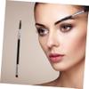 PartyKindom 6Pcs Angled Eyebrow Brushes with Spoolie Dual Ended Eye Brow Makeup Tools for Precise Shaping and Blending Portable Black Birthday Women and Makeup Enthusiasts view 3