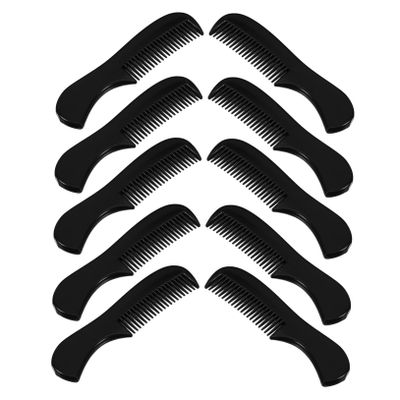 BELLIFFY 10pcs Plastic Beard Comb for Men Compact Pocket Hair and Mustache Styling Combs Durable Multipurpose Grooming Tools for Beard Hair and Eyebrows Portable