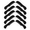 BELLIFFY 10pcs Plastic Beard Comb for Men Compact Pocket Hair and Mustache Styling Combs Durable Multipurpose Grooming Tools for Beard Hair and Eyebrows Portable view 1