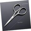 Baluue 2Pcs Stainless Steel Beard Shears Men Mustache Trimming Scissors Facial Hair Grooming Tool for Precise Styling and Silver view 2