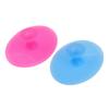 Beaupretty 2pcs Silicone Face Massager Brush Small Non Slip Handle Facial Cleansing Pads for Women Gentle Exfoliation Deep Cleaning in Sky Blue and Rose Red view 1