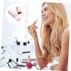 Baluue Portable Pink Makeup Blush Brush Compact Retractable Powder Brush with Synthetic Bristles for Blending Buffing and Setting Cosmetics Lightweight Travel Friendly Tool for Women view 4