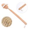 Garneck Natural Bristle Bath Scrubber Brush with Long Wooden Handle Exfoliating Body Brush for Dry and Massage Deep Cleansing Shower Tool for Adults view 3