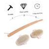 Garneck Natural Bristle Bath Scrubber Brush with Long Wooden Handle Exfoliating Body Brush for Dry and Massage Deep Cleansing Shower Tool for Adults view 4