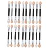 DECHOUS 30pcs Dual Ended Eyeshadow Stick Brushes Latex Tips Durable Aluminum Tubes Professional Eye Makeup Applicators for Travel Parties Daily Use and Gift view 1