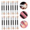 DECHOUS 30pcs Dual Ended Eyeshadow Stick Brushes Latex Tips Durable Aluminum Tubes Professional Eye Makeup Applicators for Travel Parties Daily Use and Gift view 4