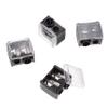 MAJORMENCH 4pcs Dual Brow Pencil Sharpener for Women Compact Lightweight Cosmetic Eyeliner and Eyebrow Pencil Sharpener with Durable Blades Easy to Use and Carry Random Color view 1