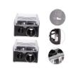 MAJORMENCH 4pcs Dual Brow Pencil Sharpener for Women Compact Lightweight Cosmetic Eyeliner and Eyebrow Pencil Sharpener with Durable Blades Easy to Use and Carry Random Color view 2