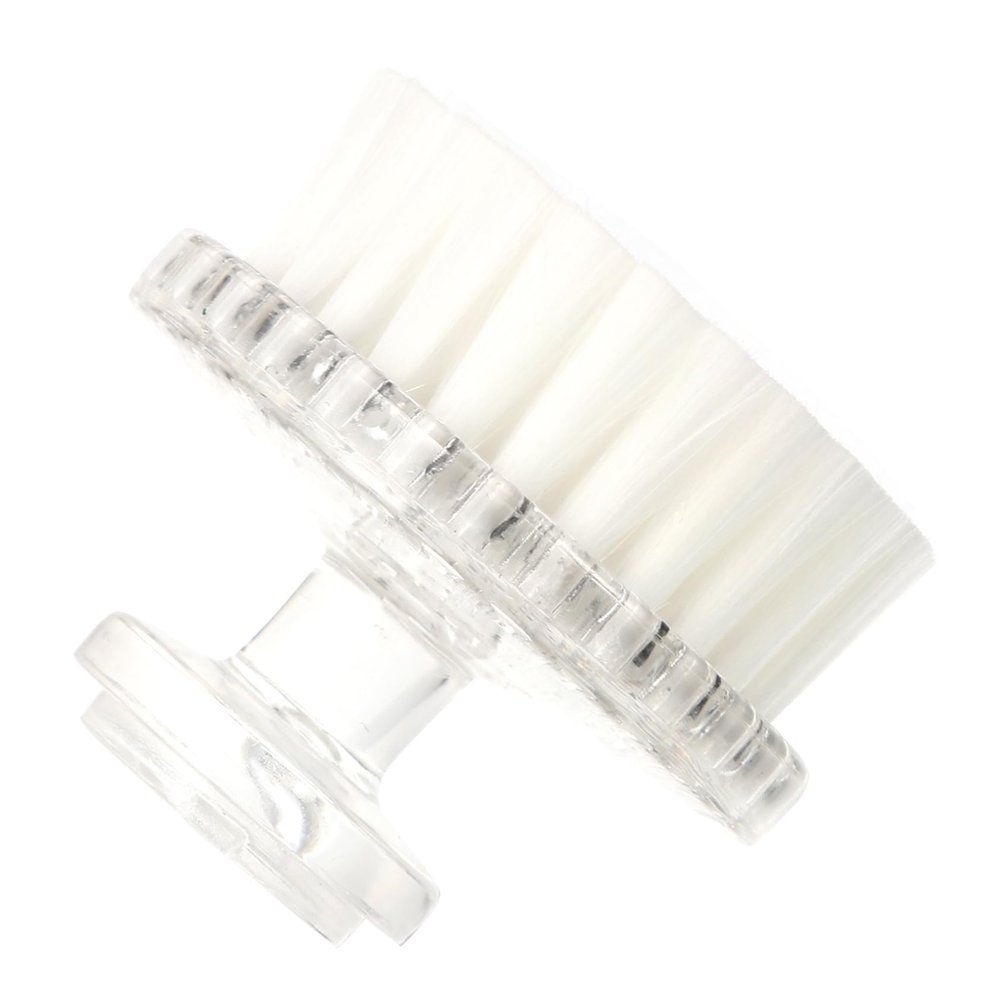 COSMEVIVI Manual Facial Cleansing Brush White Compact Durable Face Wash Tool for Gentle Exfoliation and Facial Massage Relaxing Skin Care with Soft Bristles Enhance Absorption