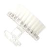 COSMEVIVI Manual Facial Cleansing Brush White Compact Durable Face Wash Tool for Gentle Exfoliation and Facial Massage Relaxing Skin Care with Soft Bristles Enhance Absorption view 1