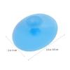 Didiseaon 2pcs Silicone Face Cleanser Brush Pads Small Sky Blue Rose Red Gentle Facial Exfoliating Massager for All Skin Types Handheld Non Abrasive Silicone Cleaning Pads for Women and Boy view 2