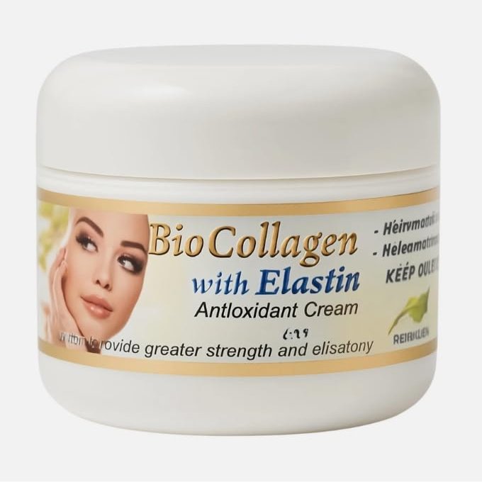 Bio Collagen Elastin Antioxidant Cream, Face and Body Moisturizer for Mature Skin, with Smooth Texture and Elegant Packaging, Suitable for Day and Night Skincare Routine 1 pack 2 oz