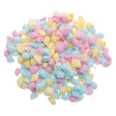 minkissy Colored Cotton Balls for Face Small Soft Makeup Removal Multi Purpose Gentle Absorbent Cotton Rounds in Pink Yellow Blue