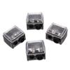 COOLHIYA 4pcs Double Eyeliner Pencil Sharpener Durable Cosmetic Tool for Small and Makeup Pencils Safe and Craftsmanship Design Black Random Color view 1