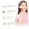 BEBEMOKO Portable Manual Facial Brush Silicone Skin Care Cleansing Tool for Women Soft Dual Sided Face Massage Brush Lightweight Ergonomic Design for Home and Travel Pink view 3