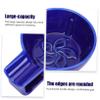 CATIEBYE Ceramic Shaving Bowl with Handle Durable Blue Soap Bubble Container for Mens Wet Shaving Smooth Surface for Comfortable Use for Home Barber Shops and Salons view 4