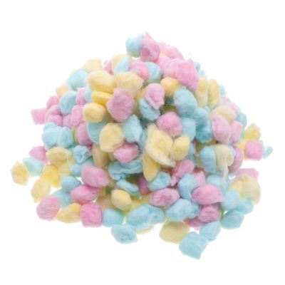 FOMIYES Colored Cotton Balls for Face Washing Makeup and Beauty Salon Use Pack with Pink Yellow Blue Soft Absorbent and Cotton Balls for Home and Newborn Skincare
