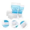 Ipetboom 200Pcs Three Facial Cotton Pads Disposable Makeup Remover Pads Hypoallergenic Skin Friendly Cleaner for Face Women White view 3