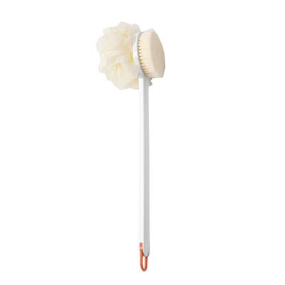Baluue Long Handle Bath Scrubber with Soft Bristles for Deep Body Cleaning and Exfoliation Back Massaging Brush with Non Slip Grip Stimulates Circulation Suitable for Daily Random Color