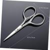 VICASKY 2Pcs Stainless Steel Beard Shears Mustache Trimming Scissors for Men Facial Hair Grooming Barber Grade Silver Precision Cutting Tool view 2