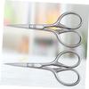 VICASKY 2Pcs Stainless Steel Beard Shears Mustache Trimming Scissors for Men Facial Hair Grooming Barber Grade Silver Precision Cutting Tool view 3