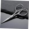 VICASKY 2Pcs Stainless Steel Beard Shears Mustache Trimming Scissors for Men Facial Hair Grooming Barber Grade Silver Precision Cutting Tool view 4