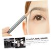 BELLIFFY 4pcs Dual Cosmetic Pencil Sharpener Durable Makeup Pen Tool for Eyeliner and Brow Pencils Precise Sharpening Black Random Color view 3