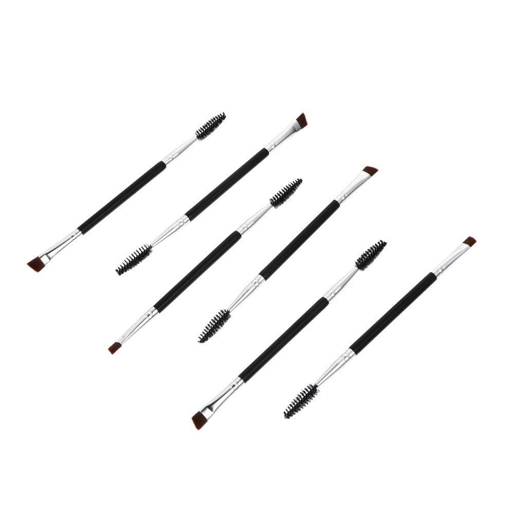 ETHZZLE 6Pcs Double Ended Brow and Eyelash Brush Portable Makeup Tools for Precise Application Multifunctional Design for Eyebrows and Lashes Birthday Makeup Lovers