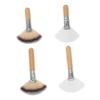 Beavorty 4Pcs Fan Makeup Brushes with Sturdy Handles Soft Synthetic Bristles for Face Highlighting Blush and Loose Powder Blending Professional Cosmetic Tools for Women view 1
