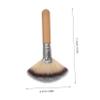 Beavorty 4Pcs Fan Makeup Brushes with Sturdy Handles Soft Synthetic Bristles for Face Highlighting Blush and Loose Powder Blending Professional Cosmetic Tools for Women view 2