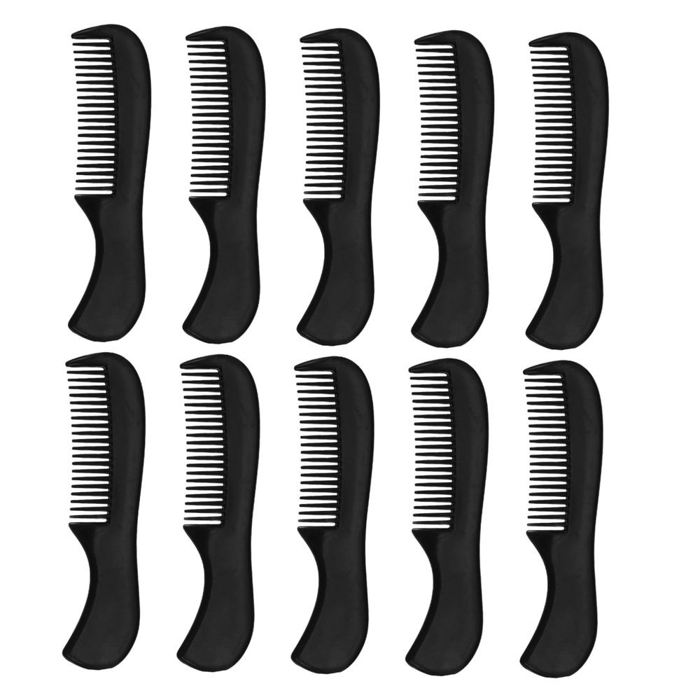 COSMEVIVI 10pcs Durable Plastic Mustache and Pocket Beard Combs for Men Portable Mini Grooming for Hair and Facial Styling Comfortable and Compact for Go Use