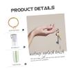 BUTIFULSIC 10 pcs Makeup Lash Brush with Keychain and Tubes for Women Portable Lightweight Eyelash Brushes with Decorative Crystal Design High Grade Material Cosmetic Applicators Gift view 3