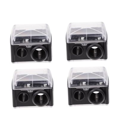 FOMIYES 4pcs Dual Eyeliner Pencil Sharpener for Women Durable Makeup Tool for Small Cosmetic Pencils Black Random Color