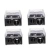 FOMIYES 4pcs Dual Eyeliner Pencil Sharpener for Women Durable Makeup Tool for Small Cosmetic Pencils Black Random Color view 1