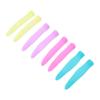 FOMIYES 4 Pairs Silicone Nail Cutter Handle Covers Ergonomic Non Slip Cuticle Trimmer Protection Sleeves Lightweight Durable Manicure Scissors Grip Enhancers for Secure Random Color view 1